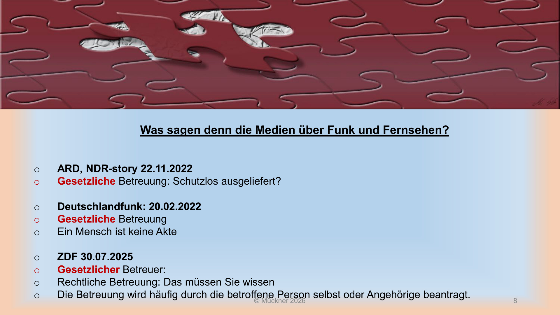 Mückner Aktuelle Änderungen S.8